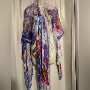 Soft Surroundings Multicolor Artistic Shawl
